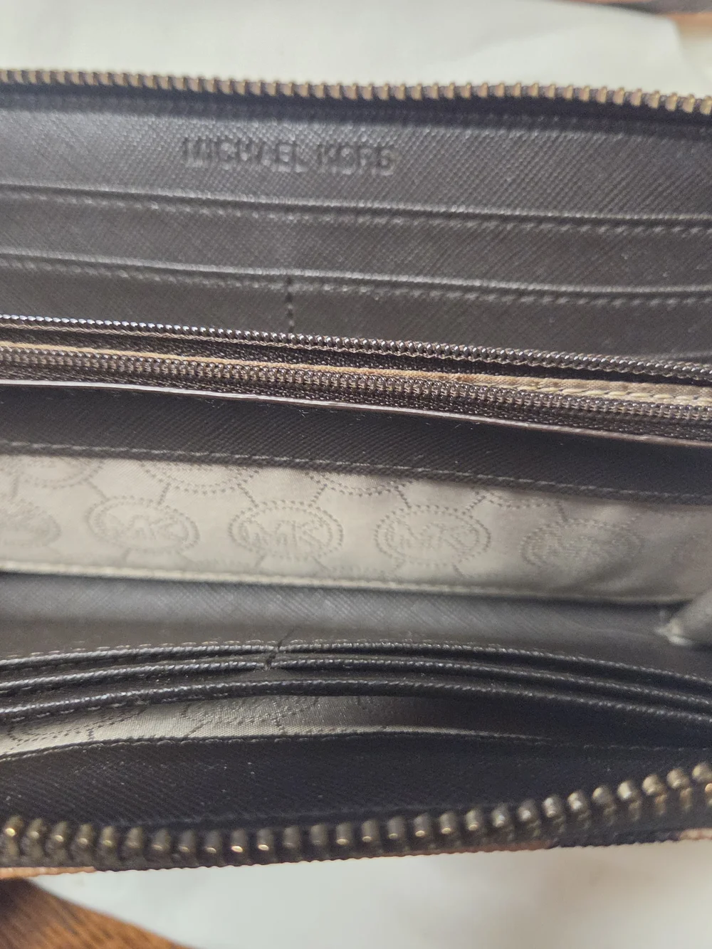 Michael Kors Zebra-Print Bag with Matching Wallet Laptop Travel Tote